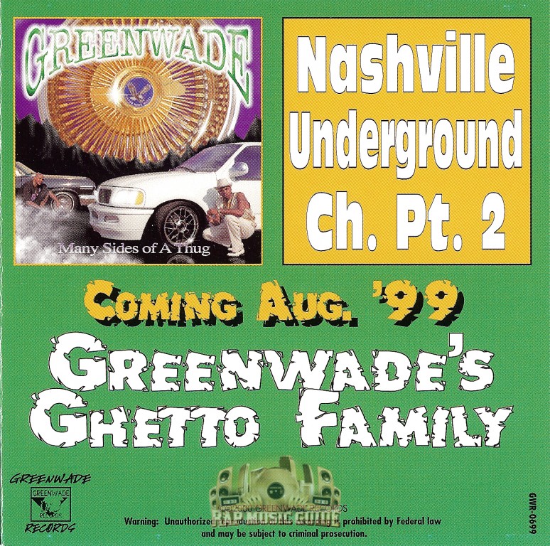 Greenwade - Ghetto Monster: CD | Rap Music Guide